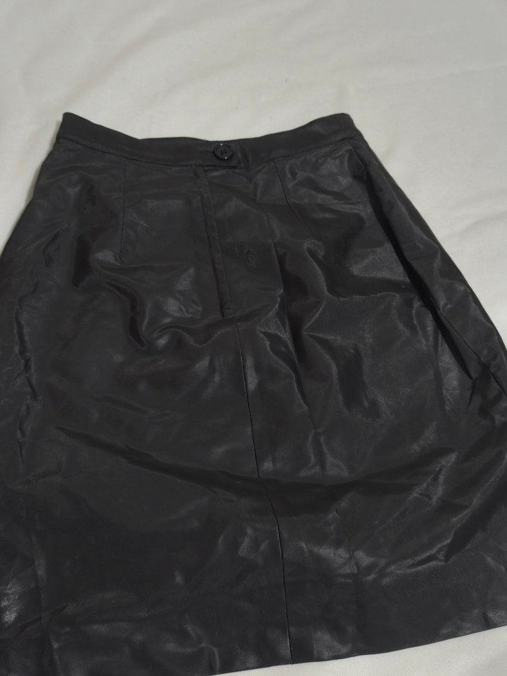 Siyah Deri Etek - Görsel 2