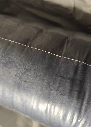 Kürk Yatak Örtüsü Tek Kişilik Dolgulu Peluş Yumuşak Mavi Yorgan - Görsel 3