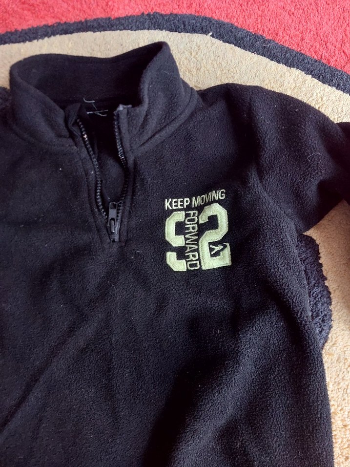 Erkek Çocuk Siyah Fermuarlı Sweatshirt - Görsel 2