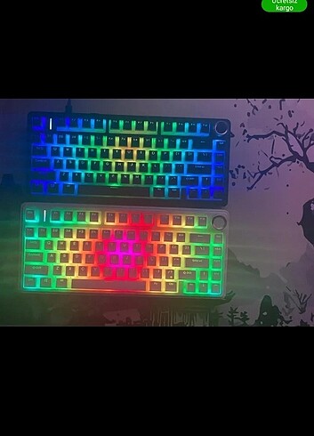  Beden Beyaz pudding keycaps tuş takımı 