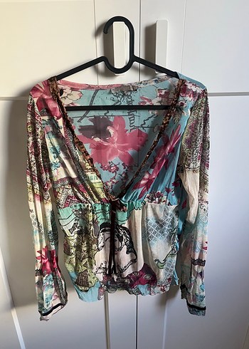 American Vintage Vintage Cicekli Transparan Ust
