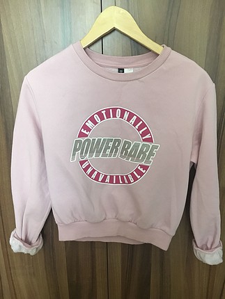 H&M H&M pembe sweatshirt 