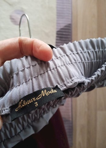 Gri Piliseli Uzun Kadın Etek - Görsel 3