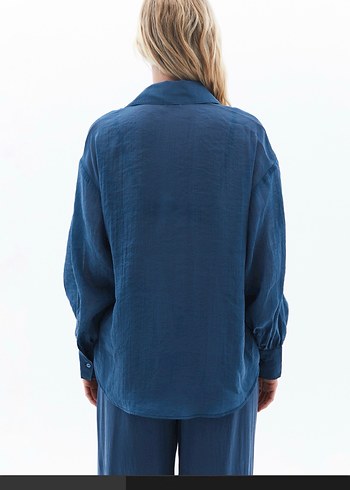 Oxxo balon kollu tencel gömlek - Görsel 2