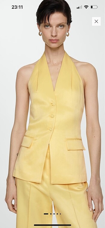 Mango halter yaka yelek