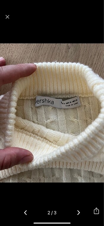 m Beden Bershka yumuşak örgü kazak