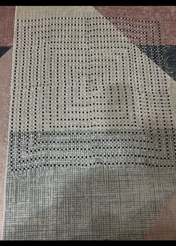 Diğer Gri Nakışlı Modern Masa Örtüsü