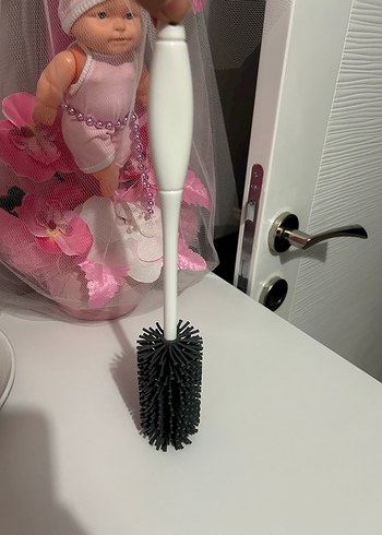 Beyaz Saplı Gri biberon temizleme fırçası - Görsel 2