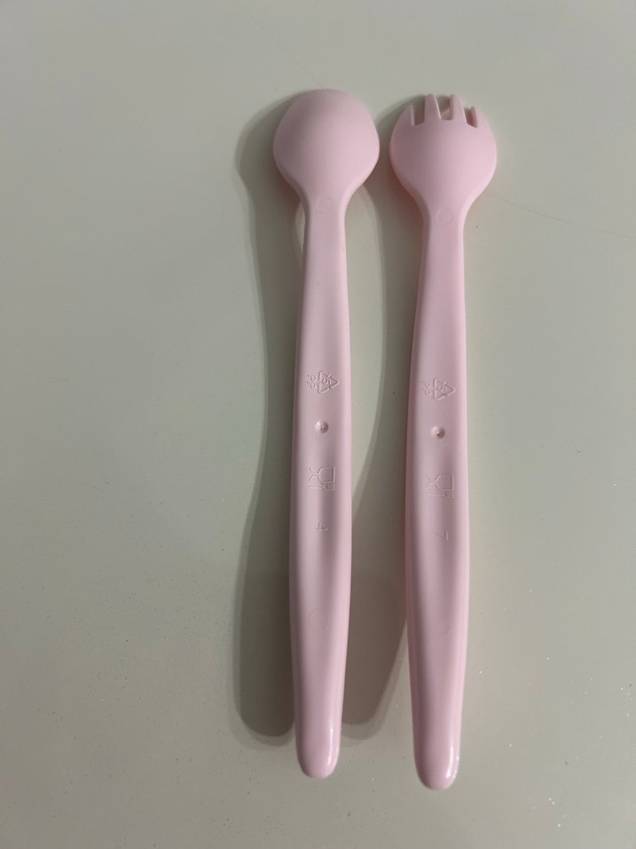 Pastel Pembe Çocuk Kaşık ve Çatal Seti - Görsel 3