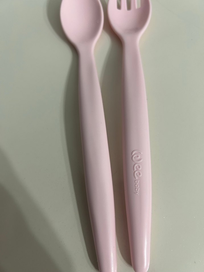 Pastel Pembe Çocuk Kaşık ve Çatal Seti - Görsel 2