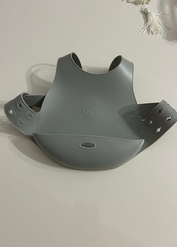 Gri Bebek Mama Önlüğü - Görsel 2