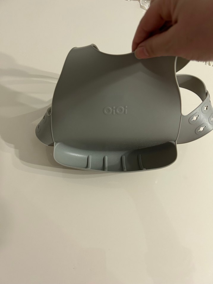 Gri Bebek Mama Önlüğü - Görsel 3