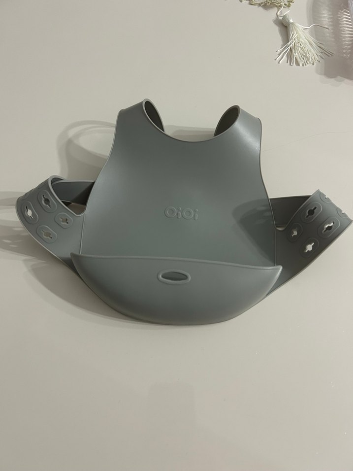 Gri Bebek Mama Önlüğü - Görsel 2