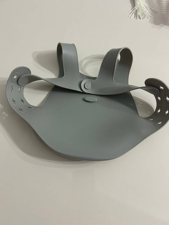 Gri Bebek Mama Önlüğü - Görsel 4