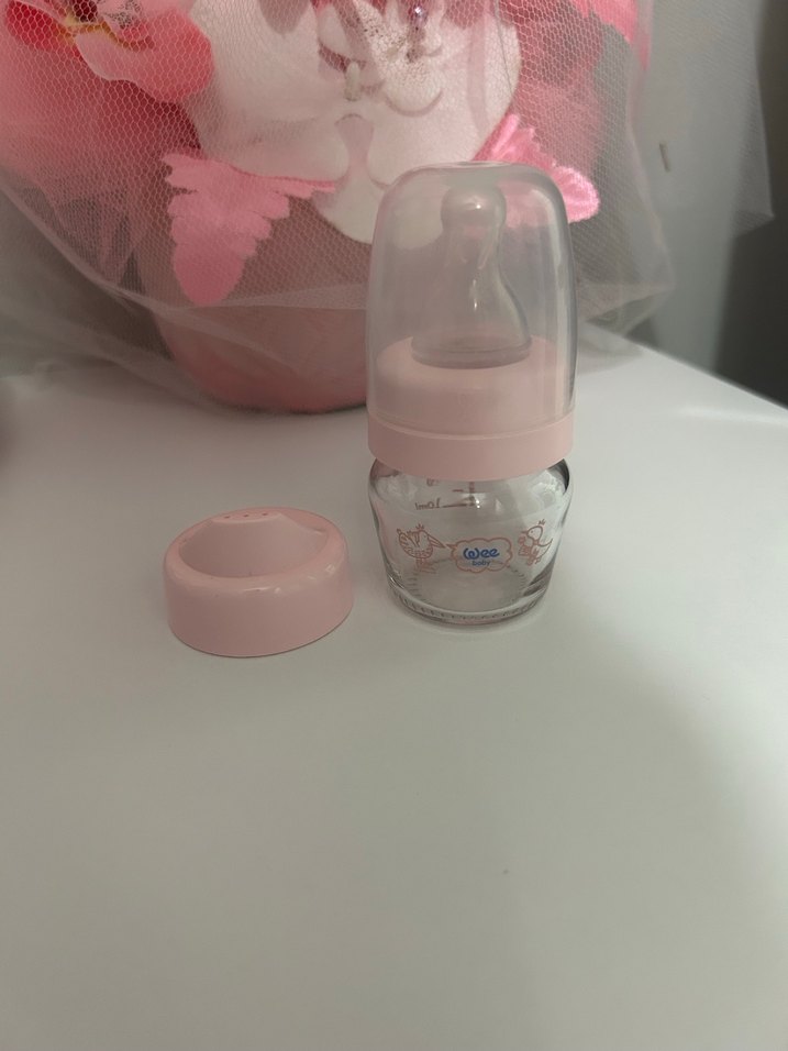 Pembe Cam Bebek Biberonu - Görsel 2