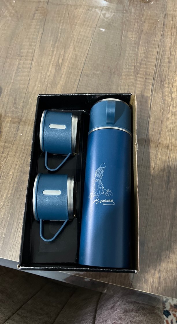 Koyu Mavi Termos Seti - Görsel 2