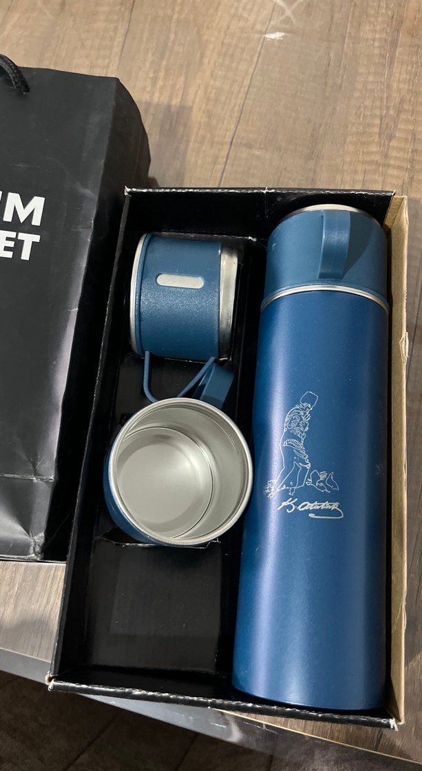 Koyu Mavi Termos Seti - Görsel 3