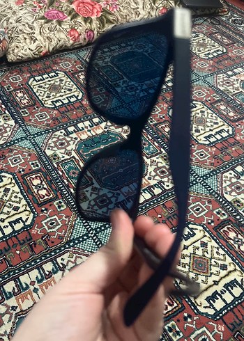 Boncuk Detaylı Retro Kadın Güneş Gözlüğü - Görsel 2