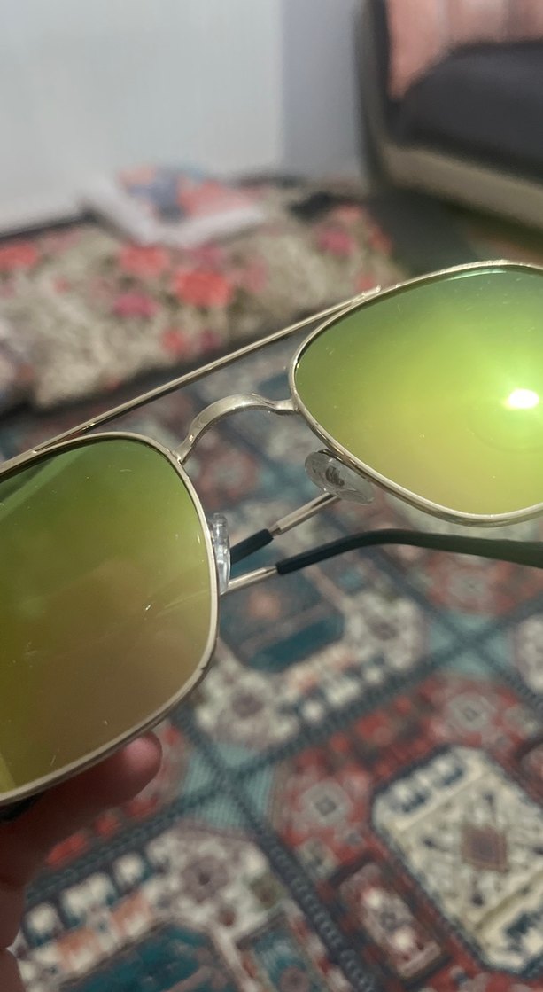 Parlak Çok Renkli Transparan Kadın Güneş Gözlüğü - Görsel 3