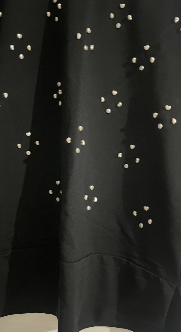 Kadın Siyah Payet İşlemeli Sweatshirt - Görsel 2