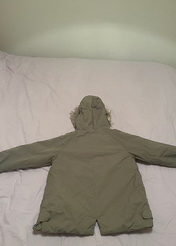 Kürklü Kapüşonlu Bej Erkek Çocuk Kaban - Görsel 2