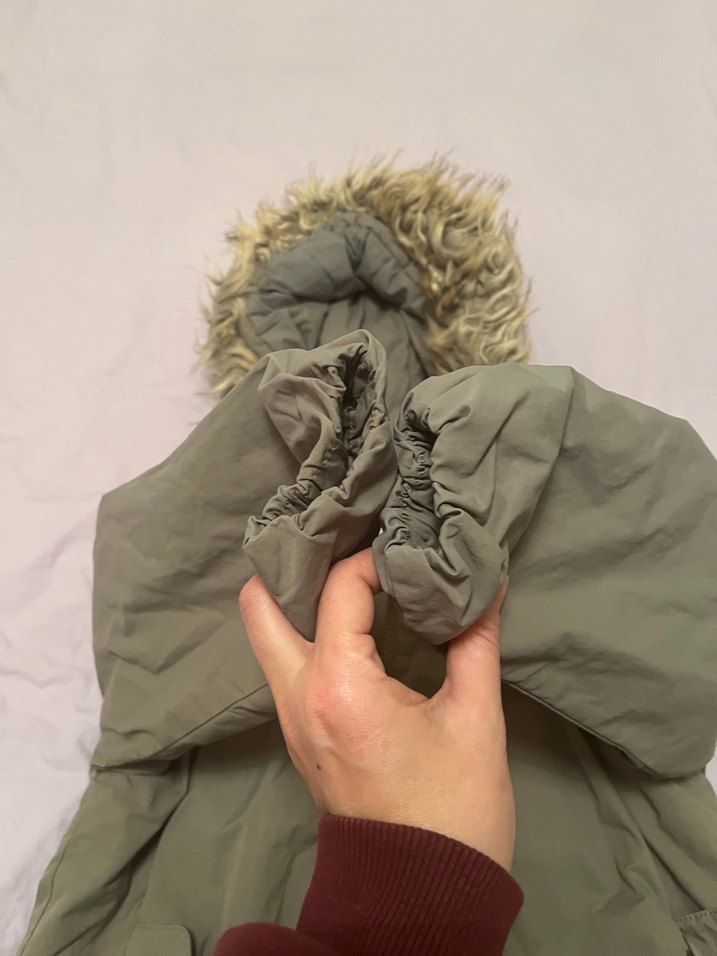 Kürklü Kapüşonlu Bej Erkek Çocuk Kaban - Görsel 3