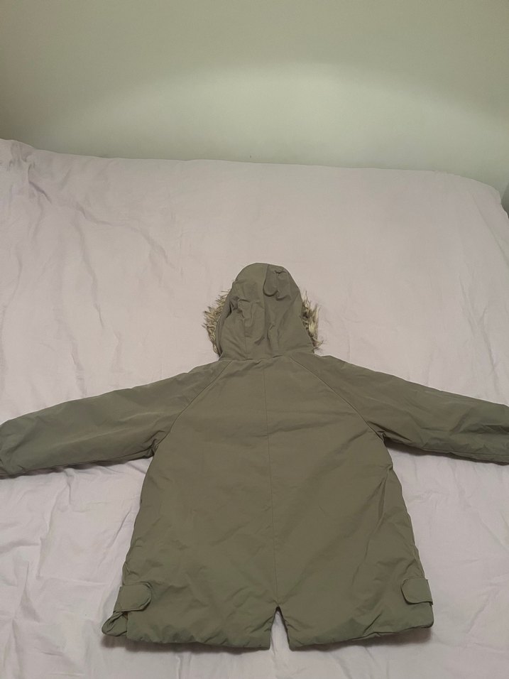 Kürklü Kapüşonlu Bej Erkek Çocuk Kaban - Görsel 2