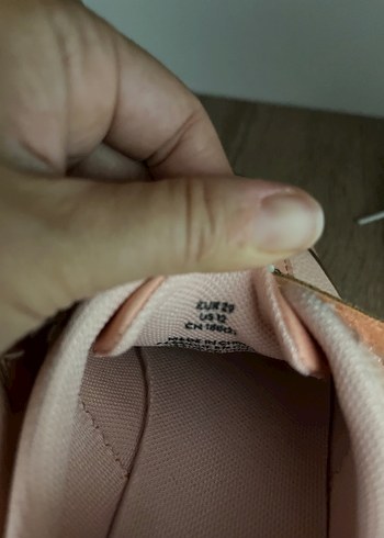 H&M Kız Çocuk somon renkli Cırt Cırtlı Spor Ayakkabı