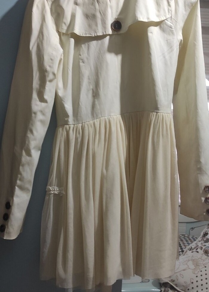 Krem trenckot - Görsel 2