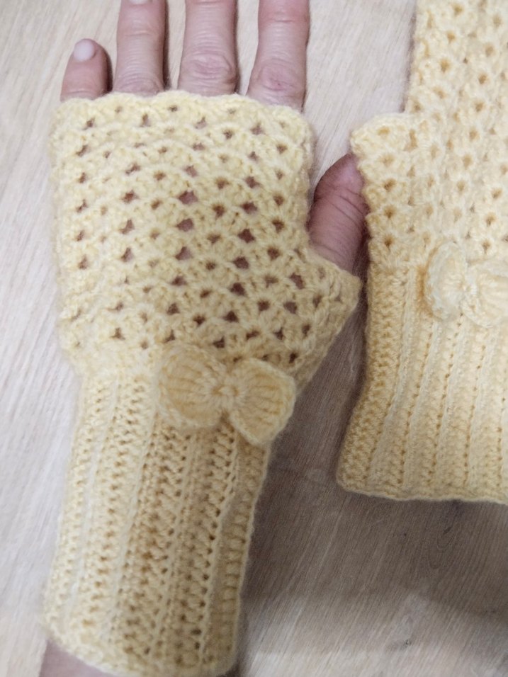 Örgü Kadın Eldiven - Görsel 3