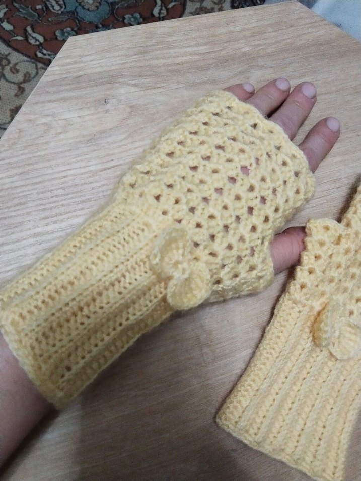 Örgü Kadın Eldiven - Görsel 4