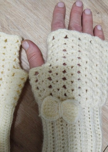 Örgü Bohem Kadın Eldiveni - Görsel 3