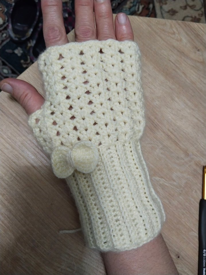 Örgü Bohem Kadın Eldiveni - Görsel 5