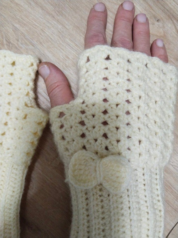 Örgü Bohem Kadın Eldiveni - Görsel 3