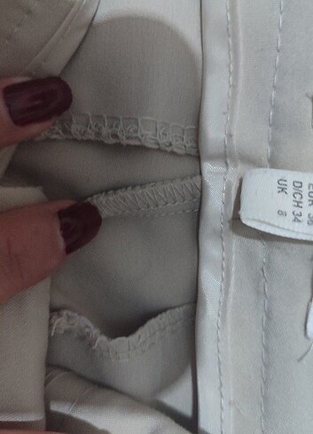 34 Beden ten rengi Renk Kumaş pantolon 