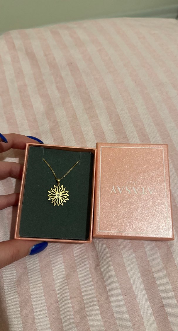 Atasay Mini Zincirli Altın Kolye - Görsel 3