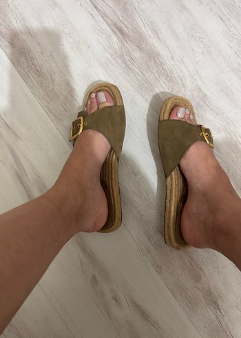 Mango hasır Kadın Terlik - Görsel 2