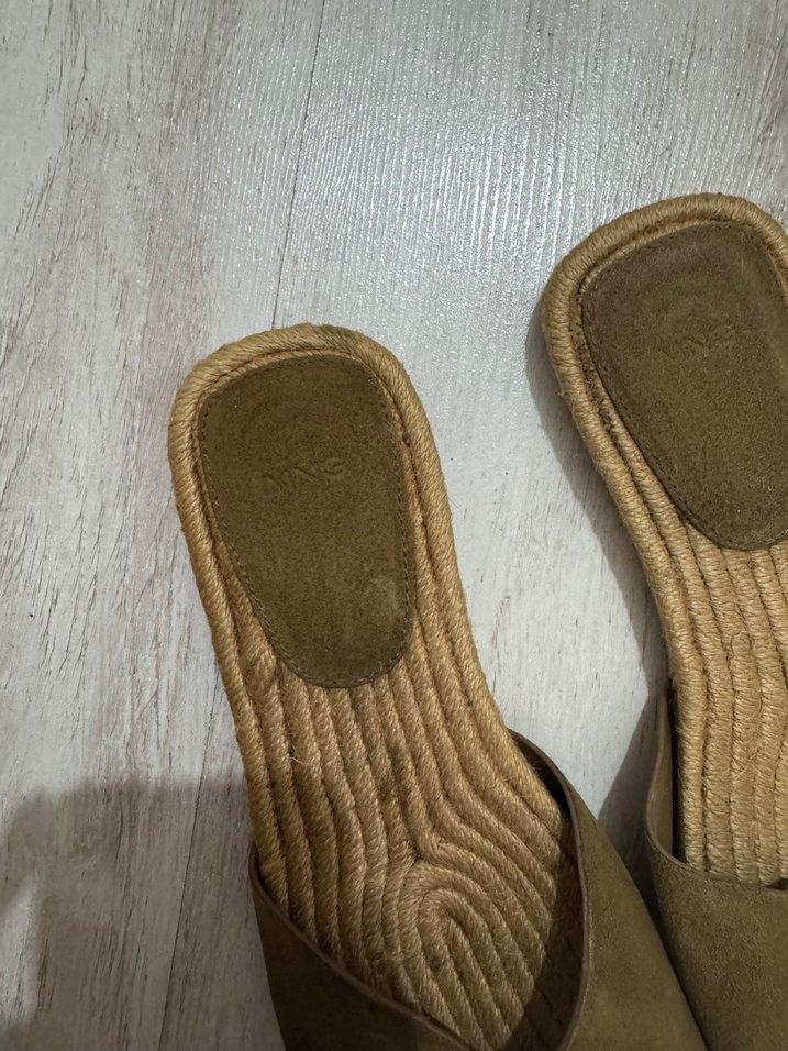 Mango hasır Kadın Terlik - Görsel 5
