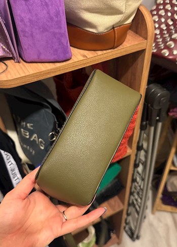 Kadın Haki Deri Çantası - Görsel 3