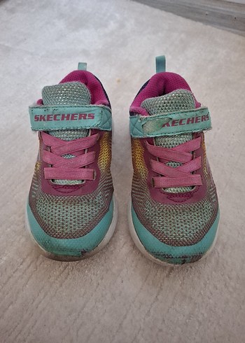 24 Beden çeşitli Renk Skechers Kız Çocuk Çok Renkli Spor Ayakkabı