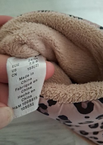 24 Beden Leopar Desenli Pembe Kürklü Kız Botu