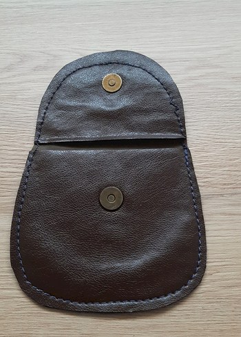 Kahverengi Deri Tokalı Kadın Cüzdanı - Görsel 4