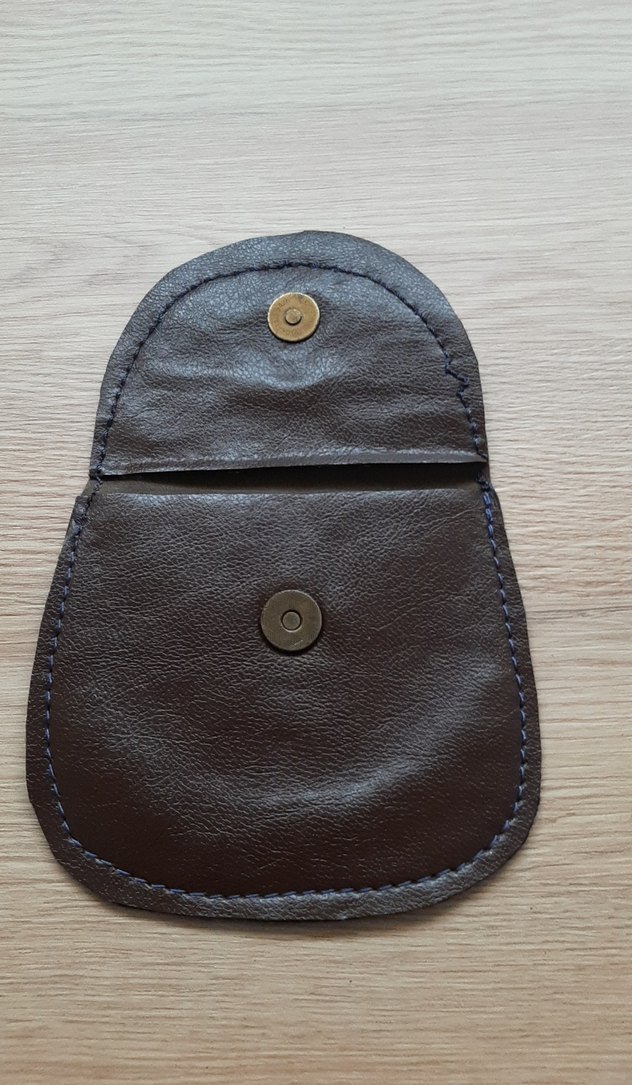 Kahverengi Deri Tokalı Kadın Cüzdanı - Görsel 4