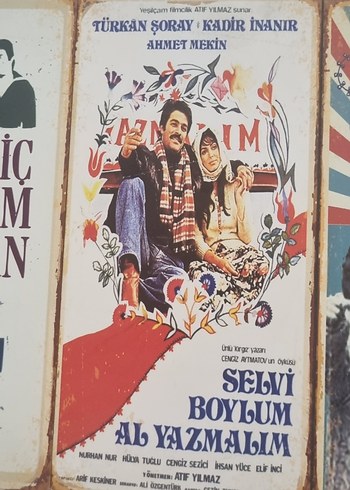 Beden Yeşilçam Retro Ahşap Poster Mini Set 6'lı 10×20