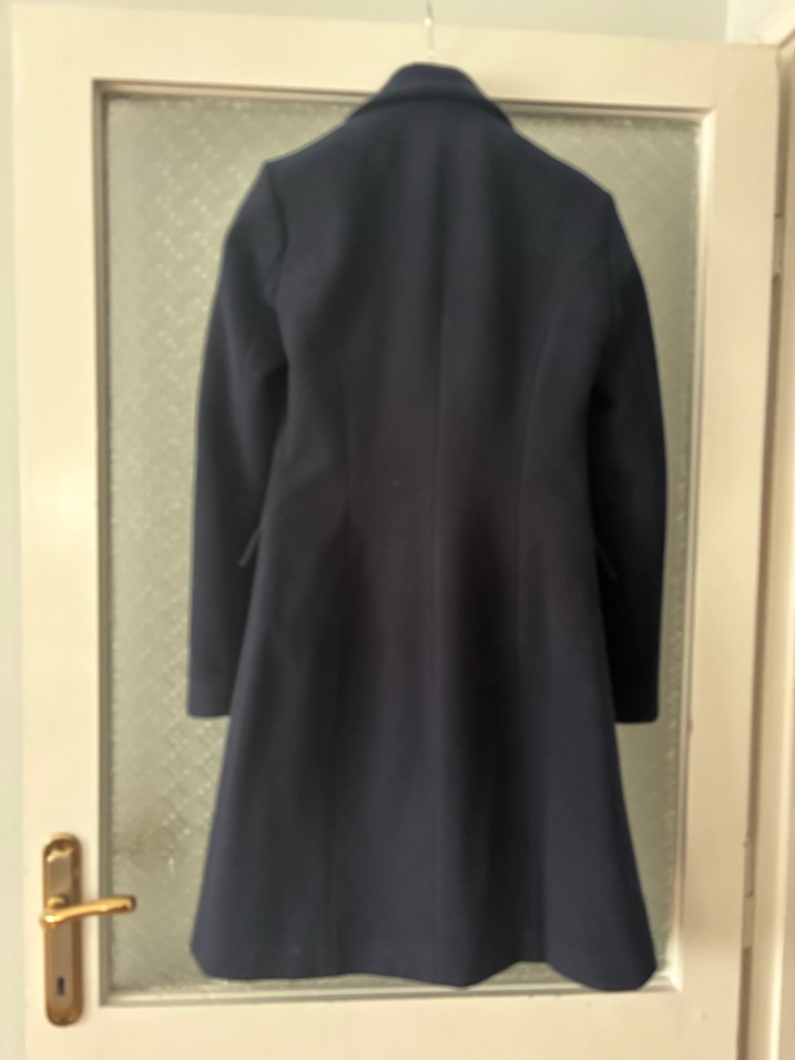 Lacivert Kruvaze Kaban - Görsel 4