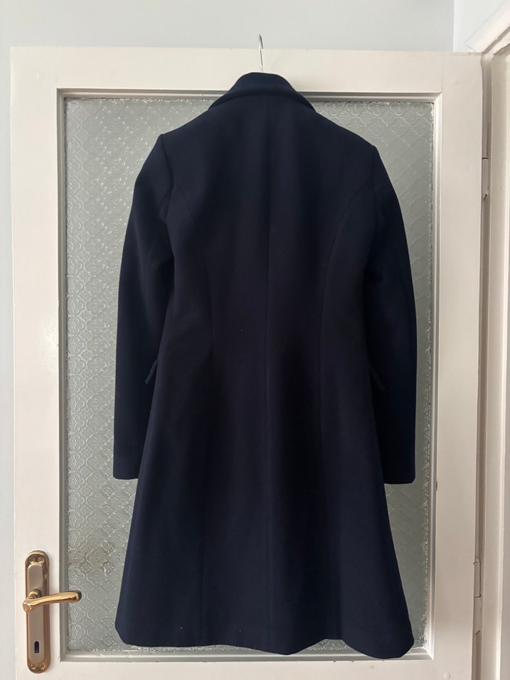 Lacivert Kruvaze Kaban - Görsel 5