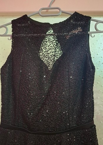 Siyah Dantelli V Yaka Uzun Gotik Elbise - Görsel 4