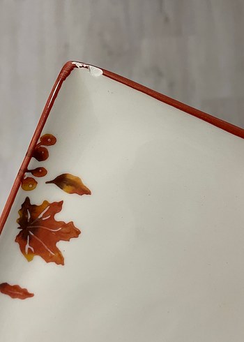 Dikdörtgen Seramik Servis Tabağı - Görsel 3