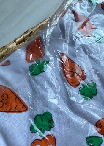 Beyaz Baskılı Pamuk Çocuk Battaniyesi - Görsel 4