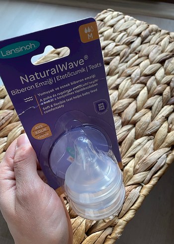 Lansinoh NaturalWave Bebek Biberon Emziği M 2li - Görsel 2